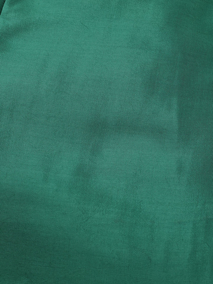 Neck Patti Chanderi Unstitched Suit With Dupatta
