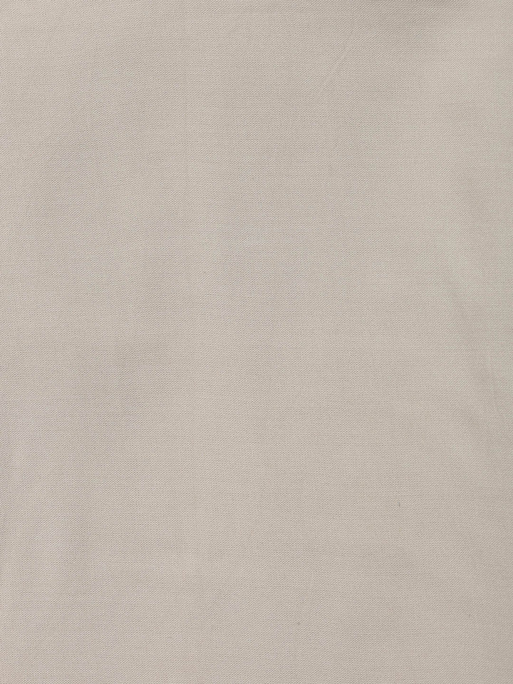 Patch Neck Linen Unstitched Suit Piece With Dupatta
