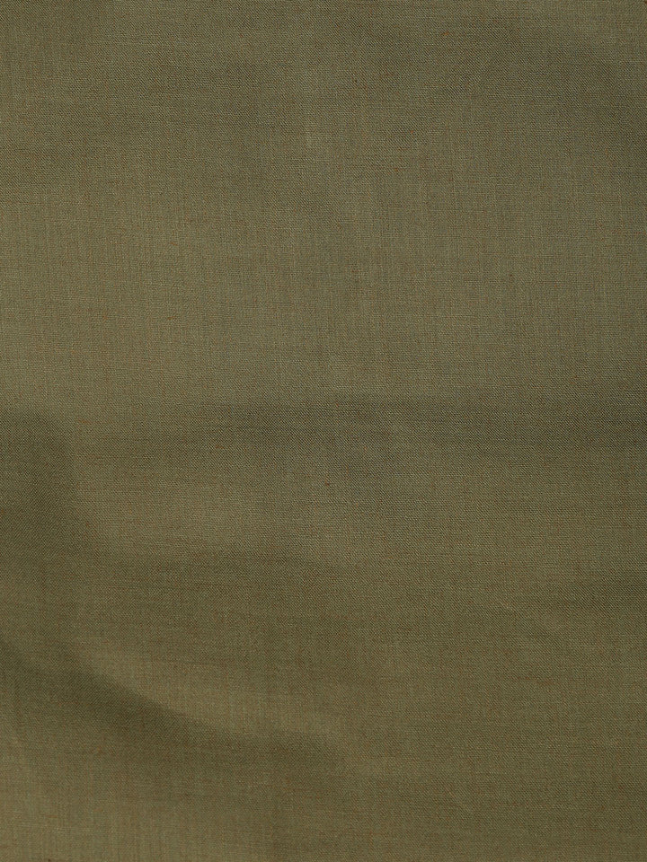 Floral Printed Linen Unstitched Suit With Dupatta
