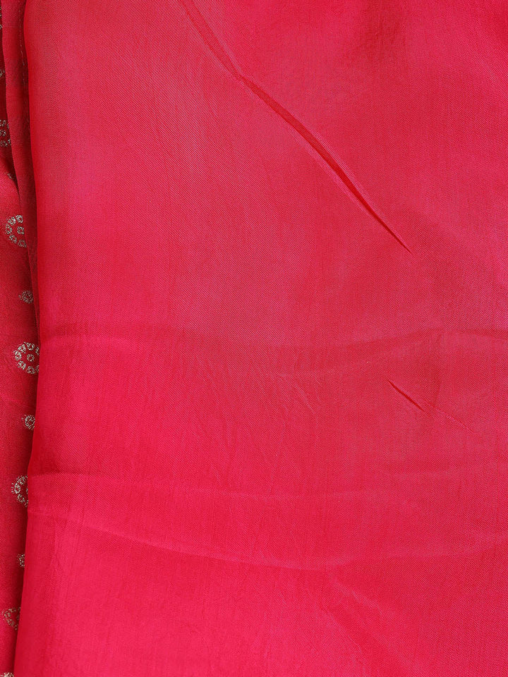Embroidered Art Silk Unstitched Suit Piece With Dupatta