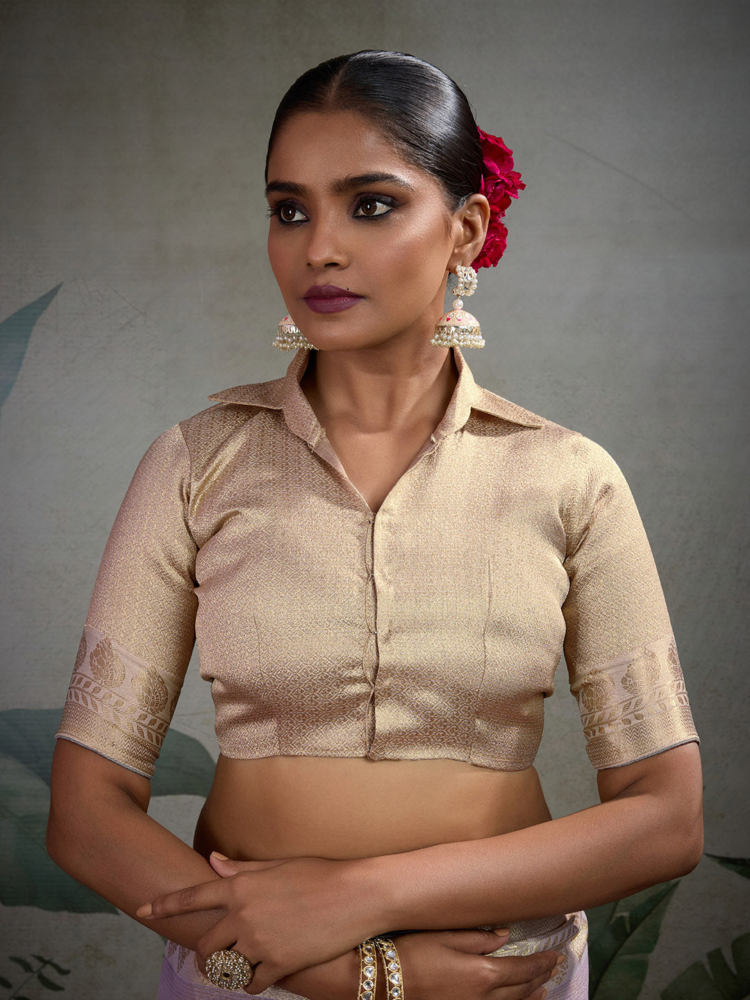 Woven Border Plain Art slik Saree