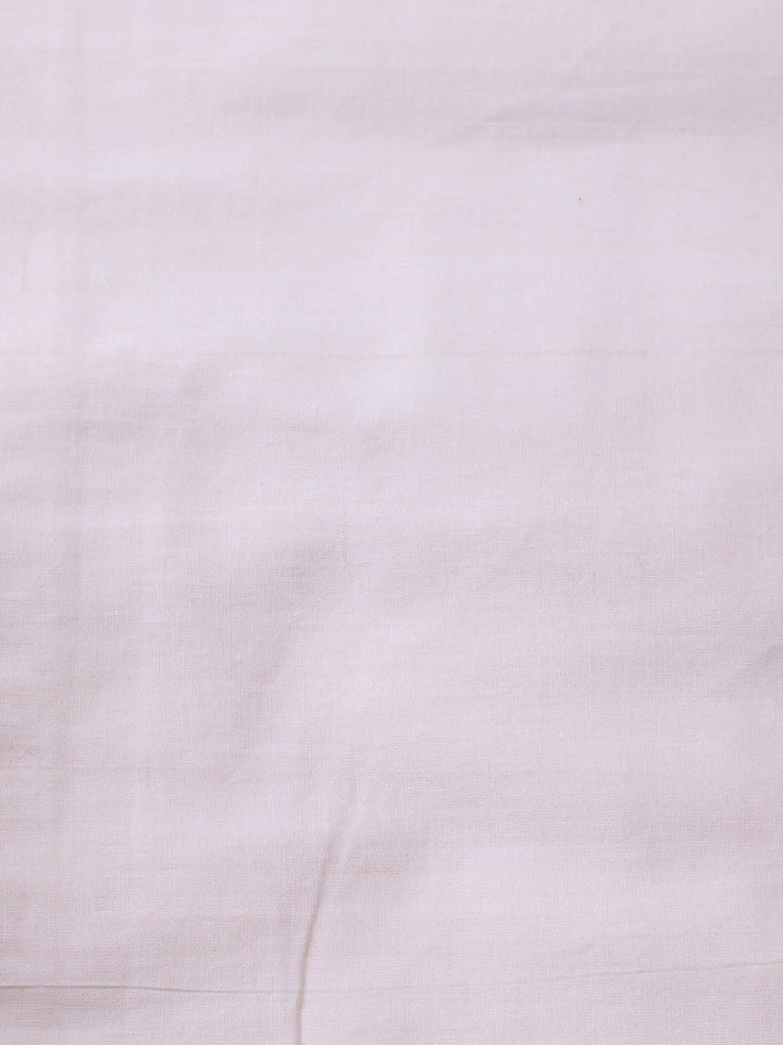 Embroidery Linen Unstitched Suit With Dupatta