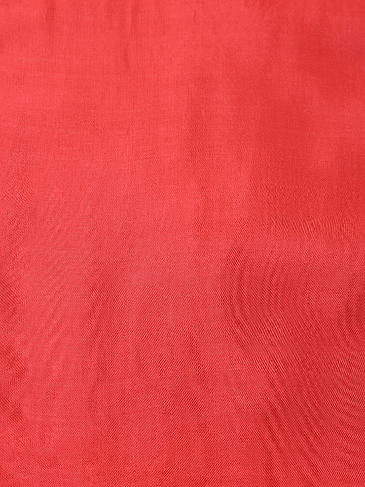 Neck Patti Chanderi Unstitched Suit With Dupatta