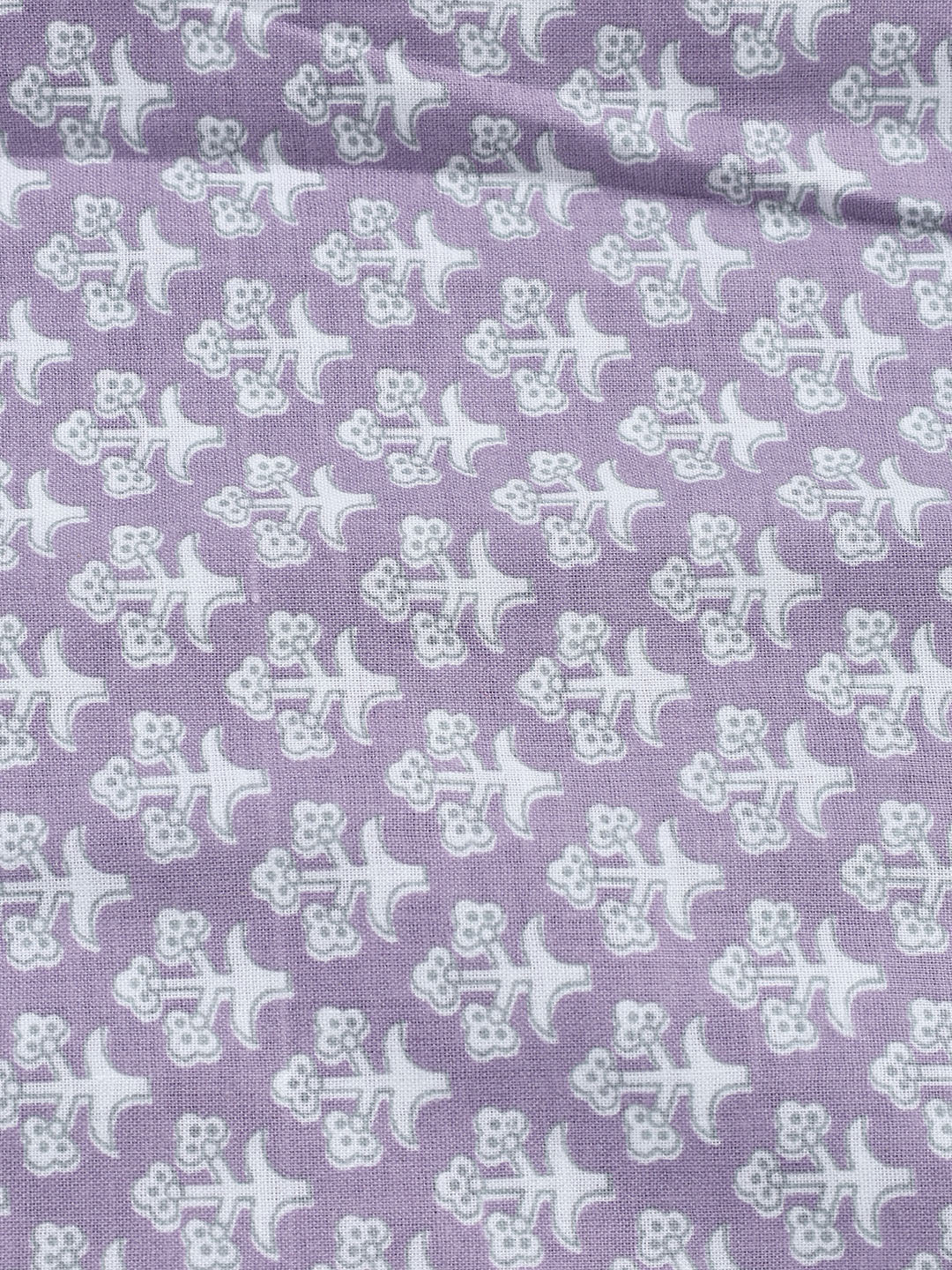 Neck Patti Cotton Blend Unstitched Suit With Dupatta