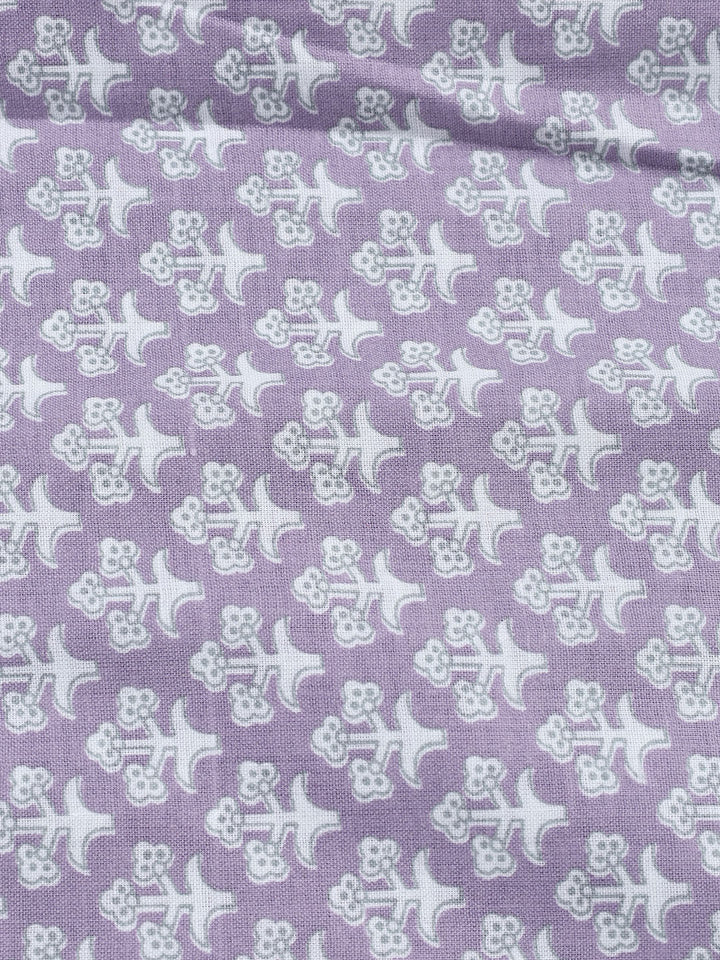 Neck Patti Cotton Blend Unstitched Suit With Dupatta