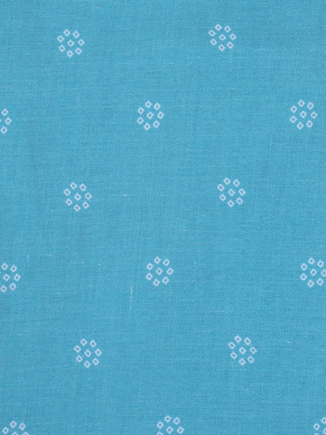 Neck Work Cotton Blend Unstitched Suit With Dupatta