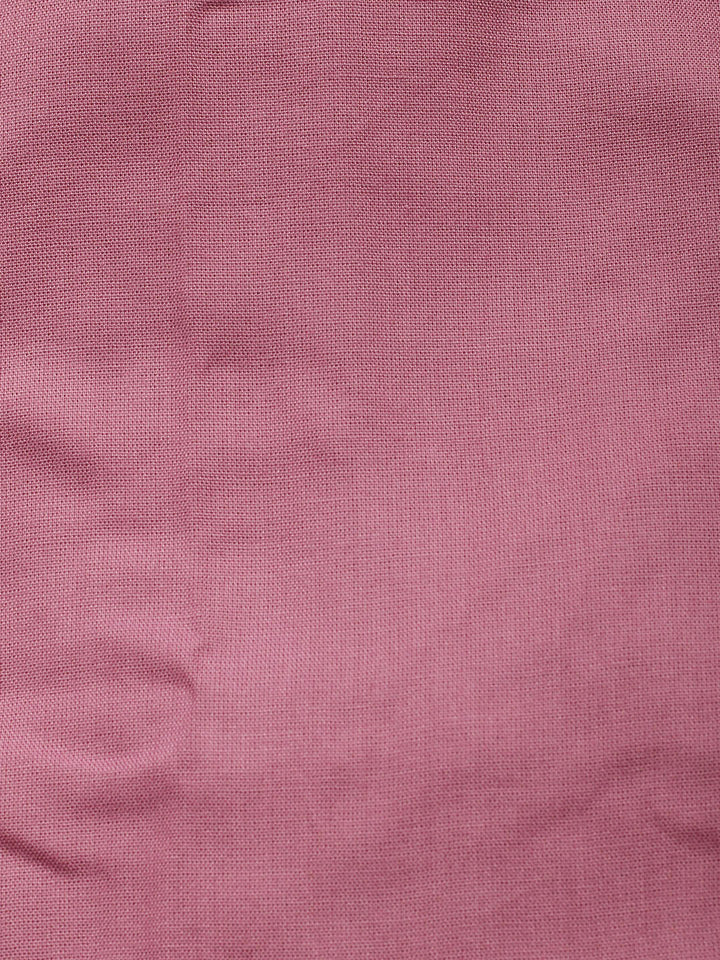 Neck Patti Cotton Blend Unstitched Suit With Dupatta