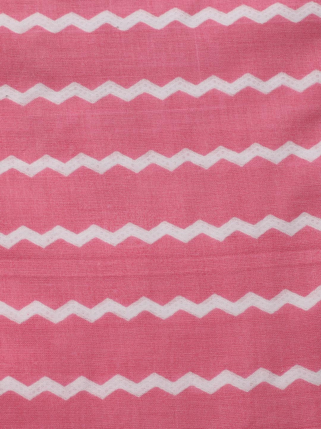 Printed Cotton Blend Unstitched Suit Piece With Dupatta