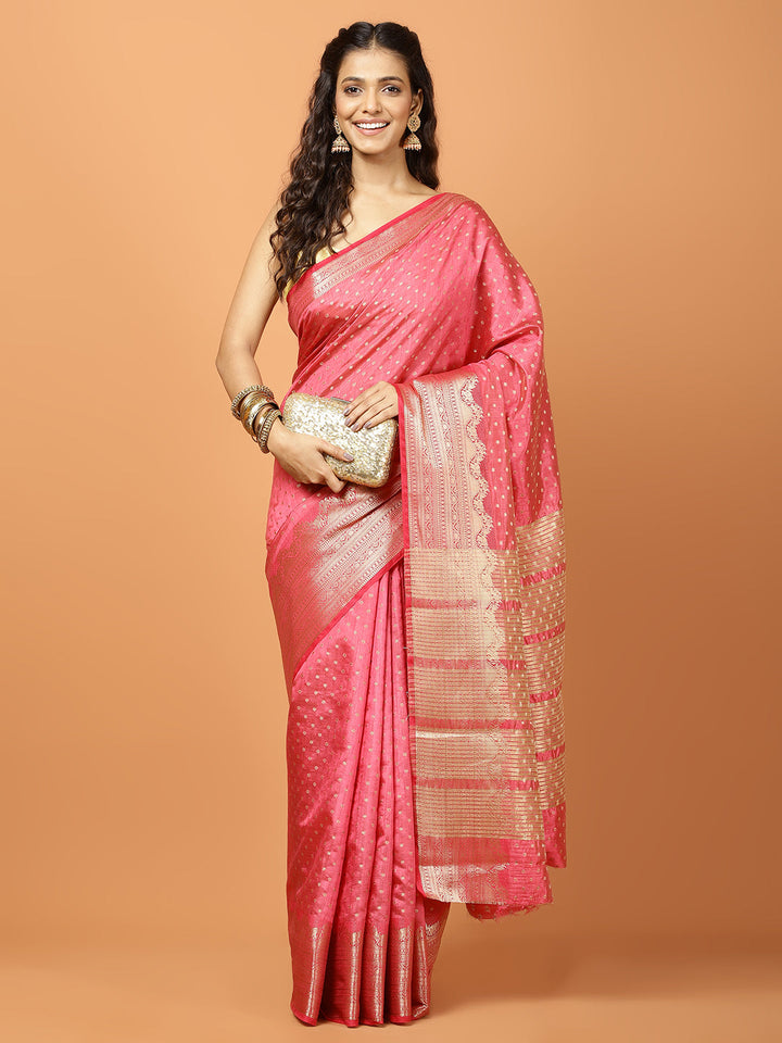 Zari Border Woven Art Silk Saree