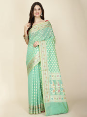 Zari Border Woven Cotton Saree