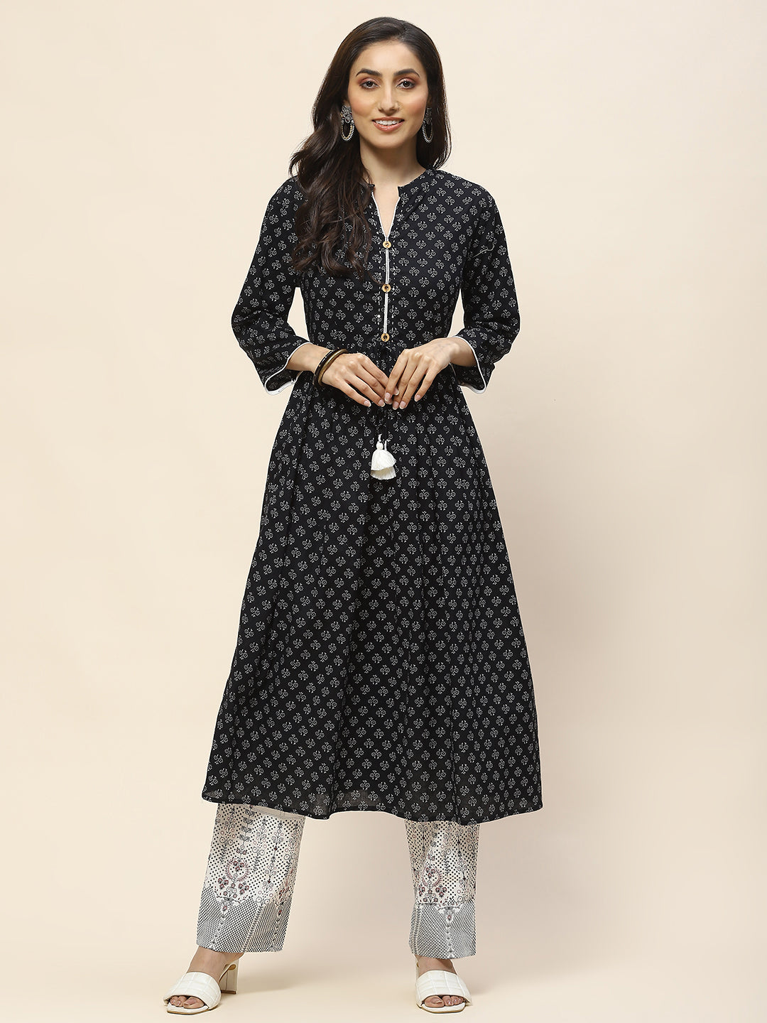 Printed Cotton Kurta Set