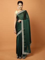 Stone Work Art Chiffon Saree