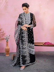 Printed Organza Semi Stitched Suit