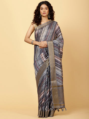 Printed Chanderi Saree