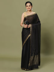 Stone Work Art Crepe Saree