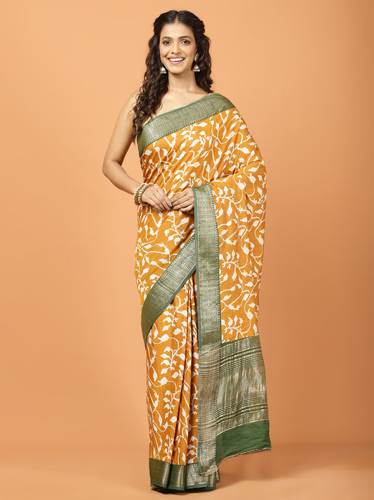 Patola Printed Art Silk Woven Saree