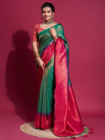 Zari Jaal Woven Handloom Saree