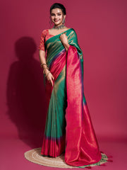 Zari Jaal Woven Handloom Saree