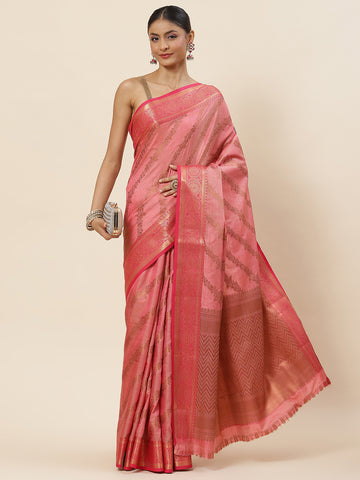 Zari Jaal Woven Handloom Saree