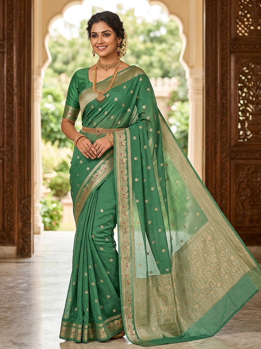 Zari Woven Art Silk Saree