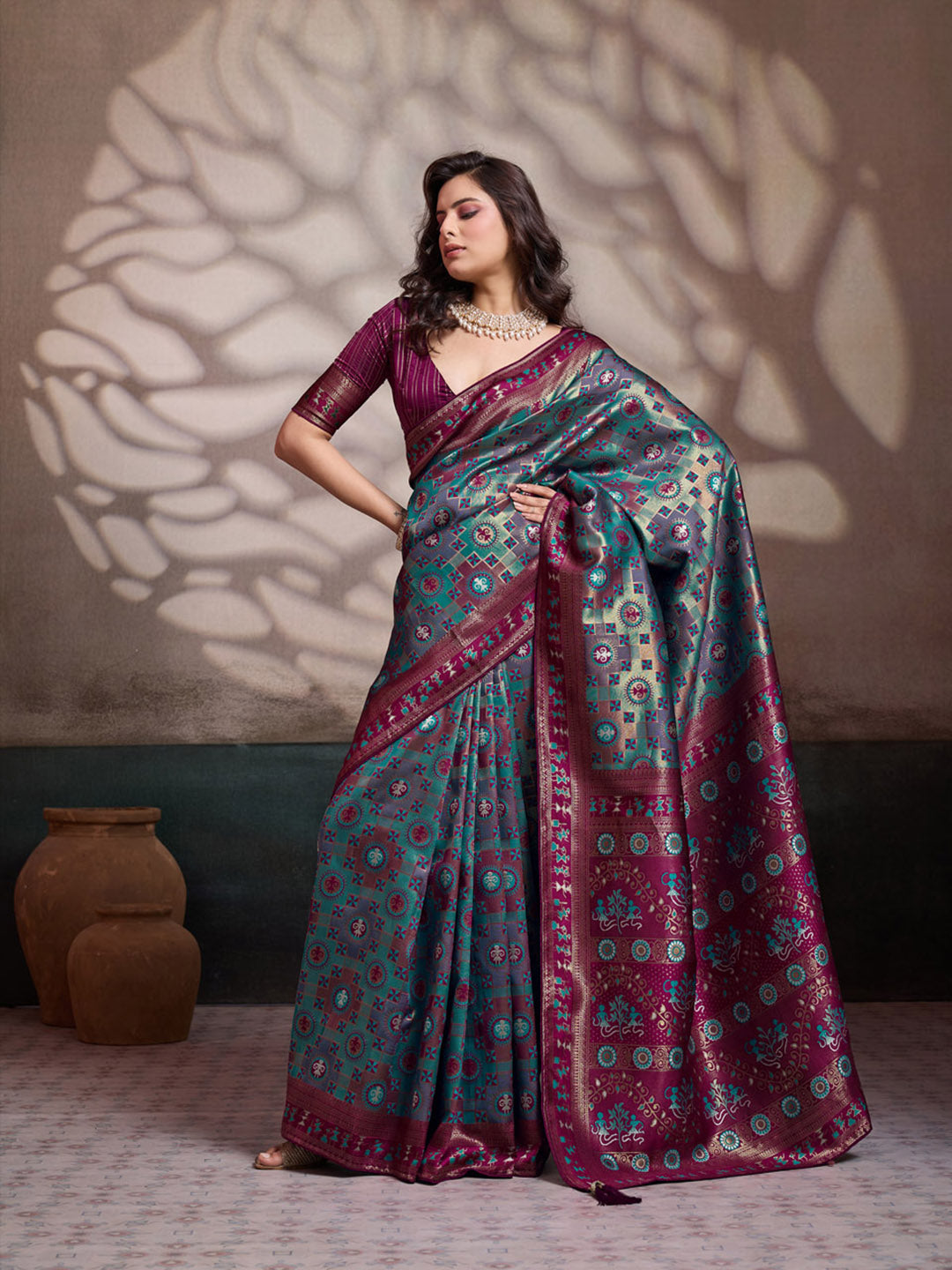 Woven Design Banarasi Silk Saree