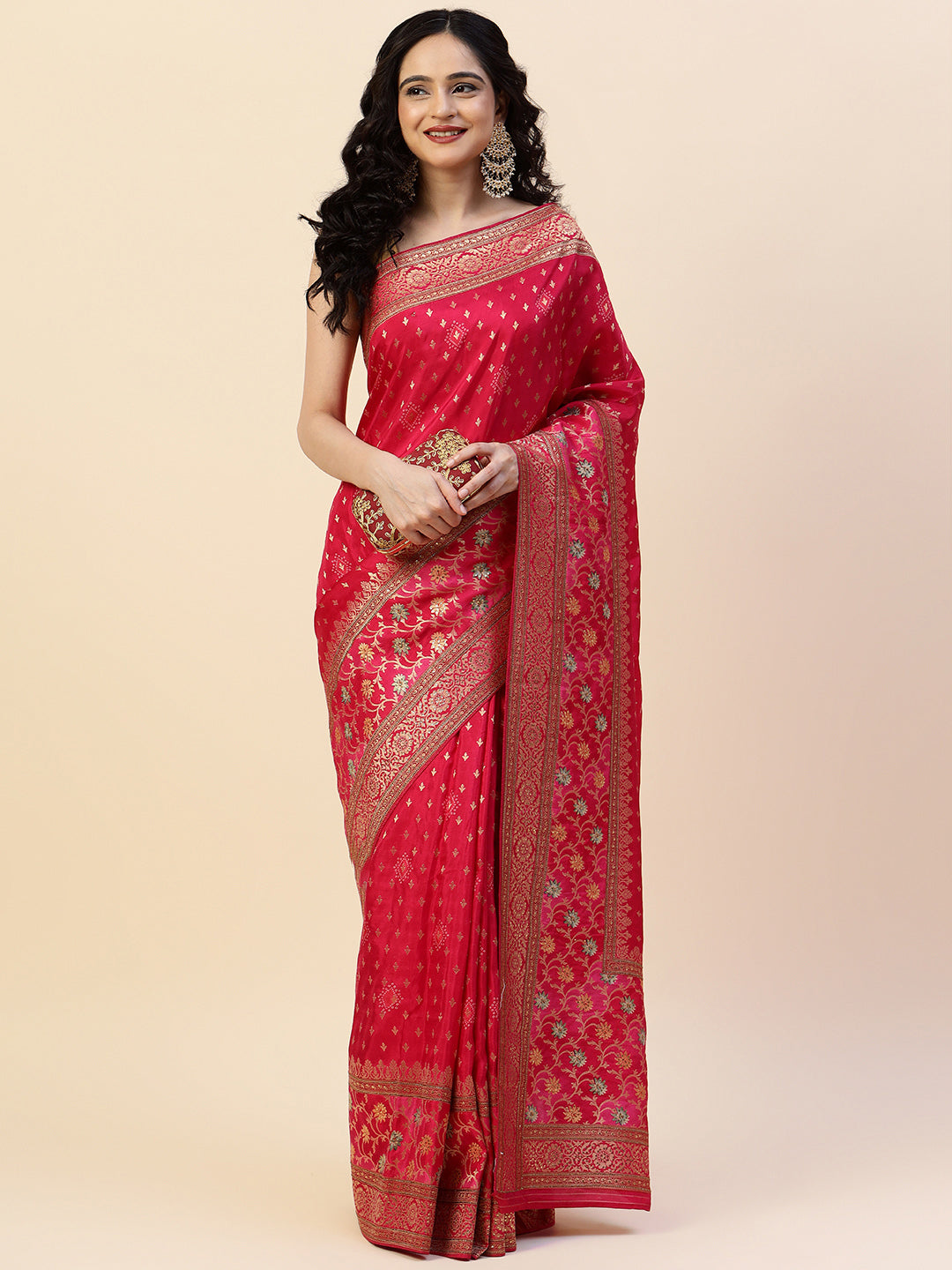 Swarovski Embroidered Handloom Saree