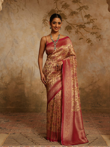 Zari Jaal Georgette Woven Saree