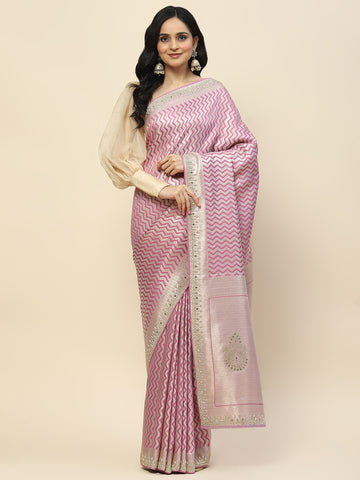 Banarasi Handloom Embroidered Saree