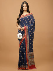 Floral Printed Cotton Saree