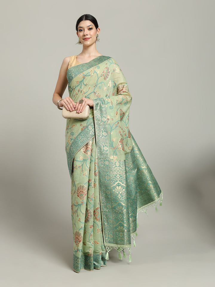 Zari Jaal Art Silk Woven Saree