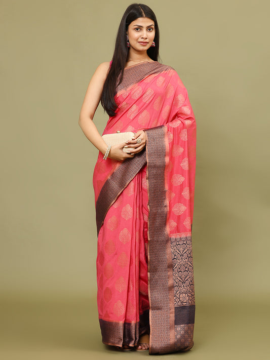 Zari Border Woven Handloom Saree