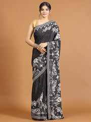 Digital Printed Crepe Saree