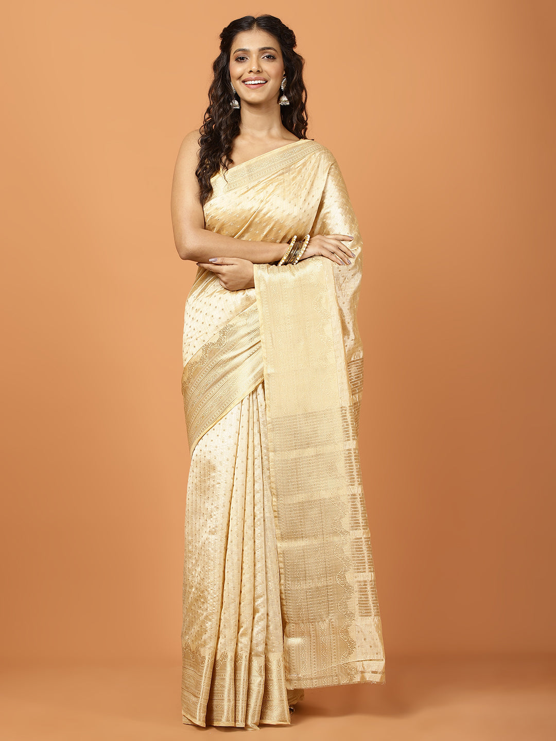 Zari Border Woven Art Silk Saree