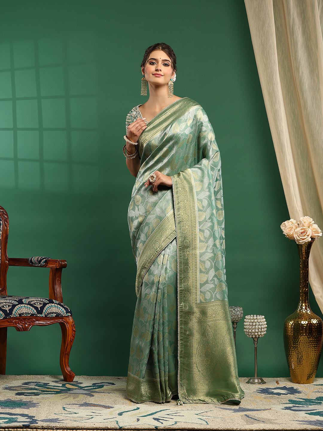 Embroidered Banarasi Saree