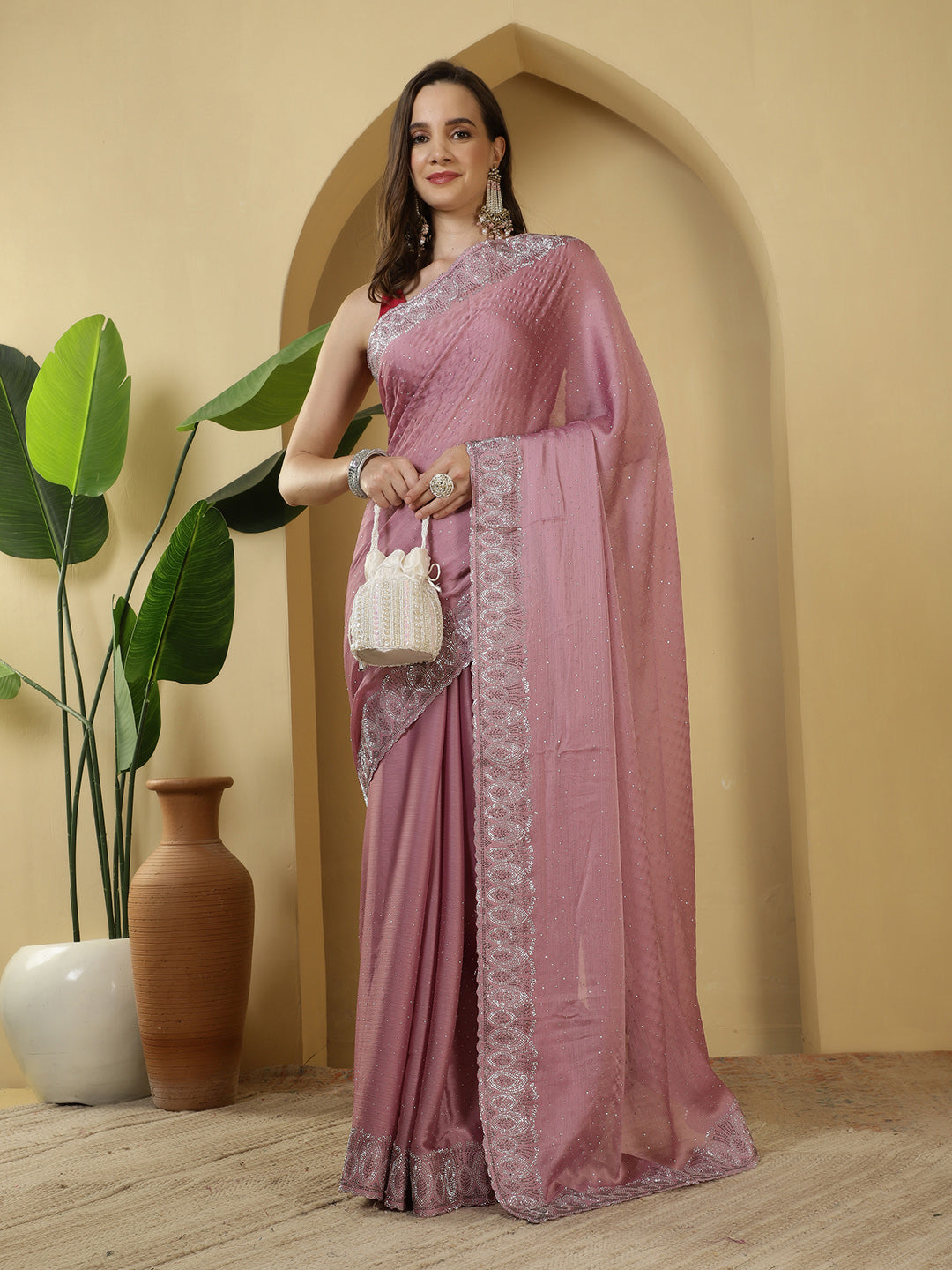 Digital Printed Chiffon Saree