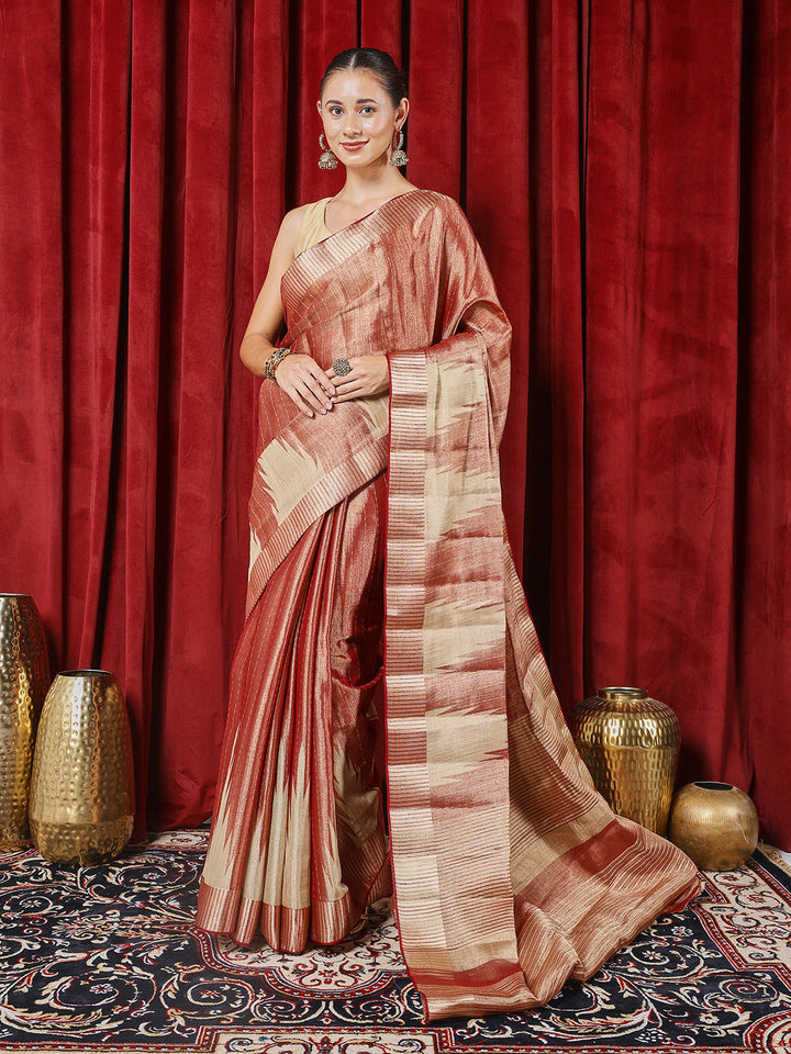 Zaari Border Art Silk Saree