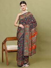 Digital Floral Print Crepe Saree