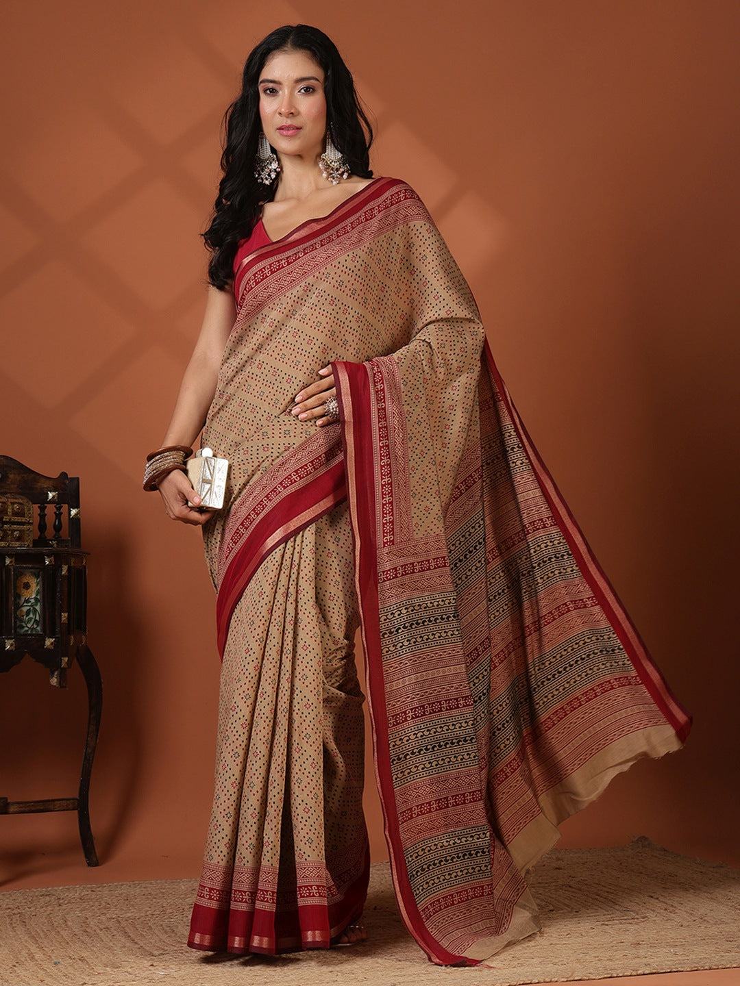 Digital Printed Art Silk Saree