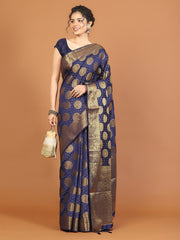 Zari Border Woven Art Silk Saree