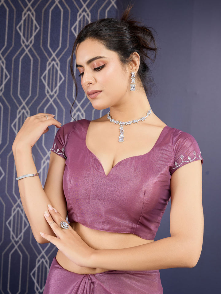 Embroidered Georgette Saree