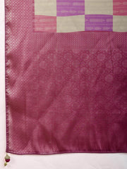 Zari Border Booti Woven Art Silk Saree