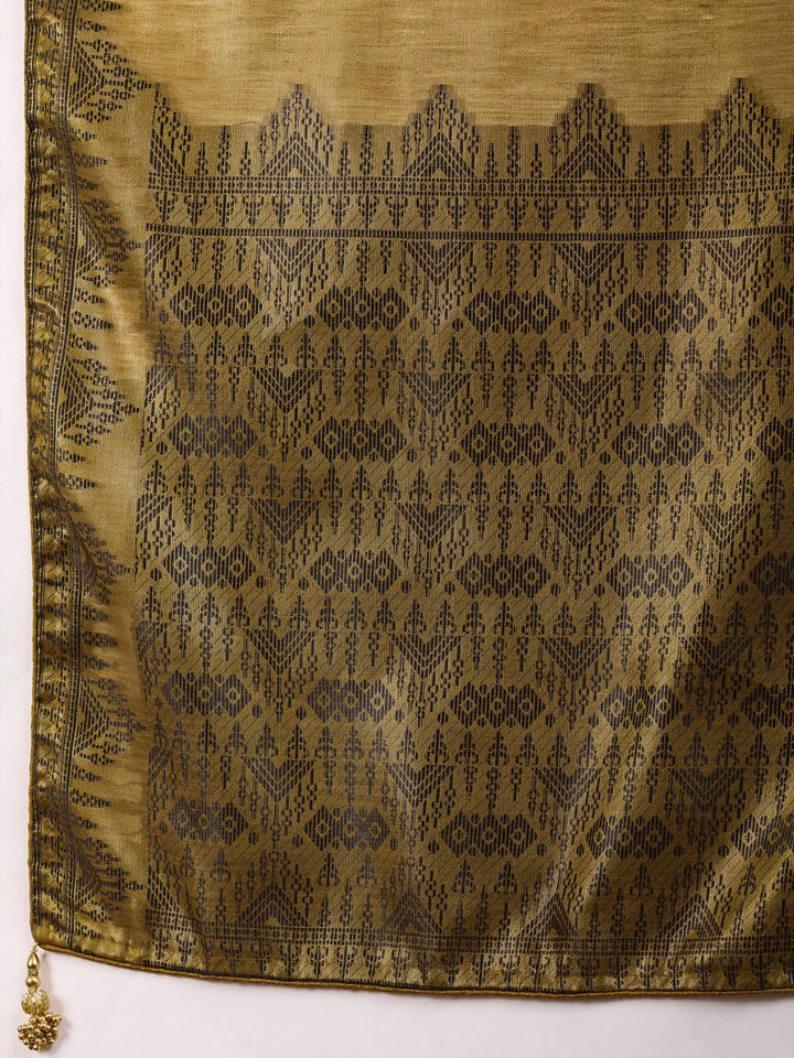 Woven Design Cotton Linen Saree
