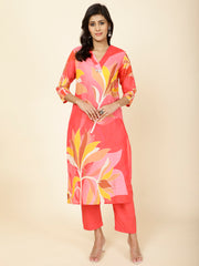 Printed Cotton Kurta Set