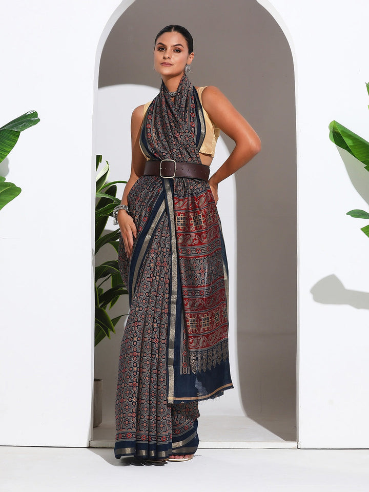 Digital Printed Art Silk Saree