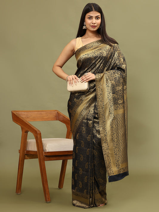 Zari Jaal Woven Handloom Saree