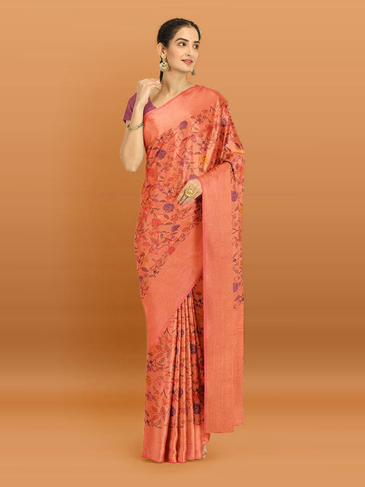 Zari Jaal Border Woven Handloom Saree