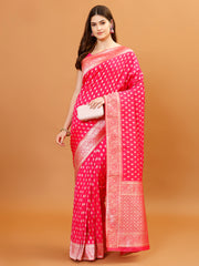 Zari Border Banarasi Woven Saree