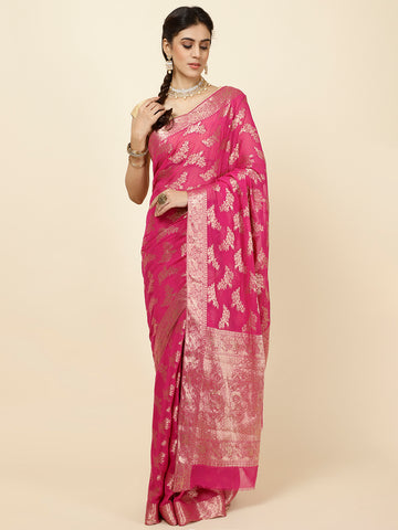 Zari Jaal Woven Chiffon Saree