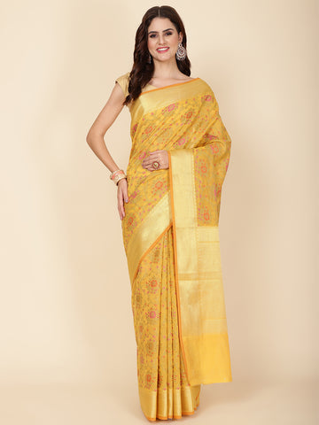 Zari Border Woven Cotton Saree