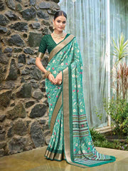 Digital Printed Art Silk Saree